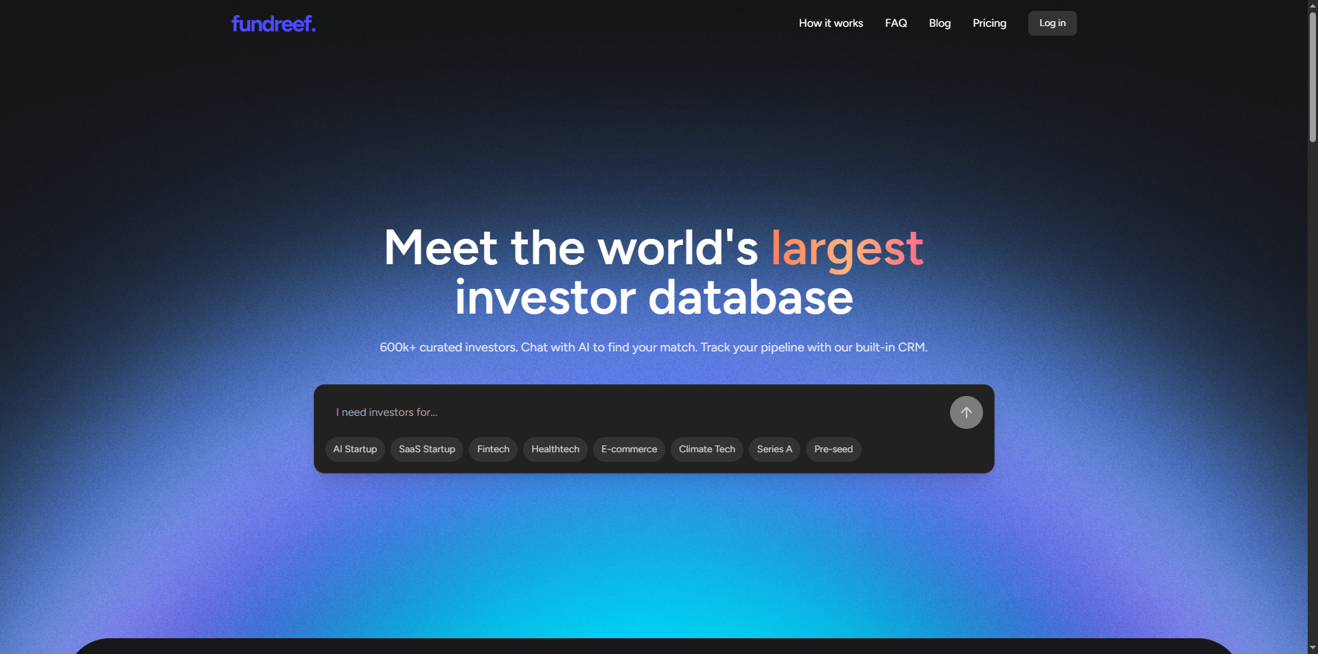 Fundreef: Investor Database and Fundraising Platform