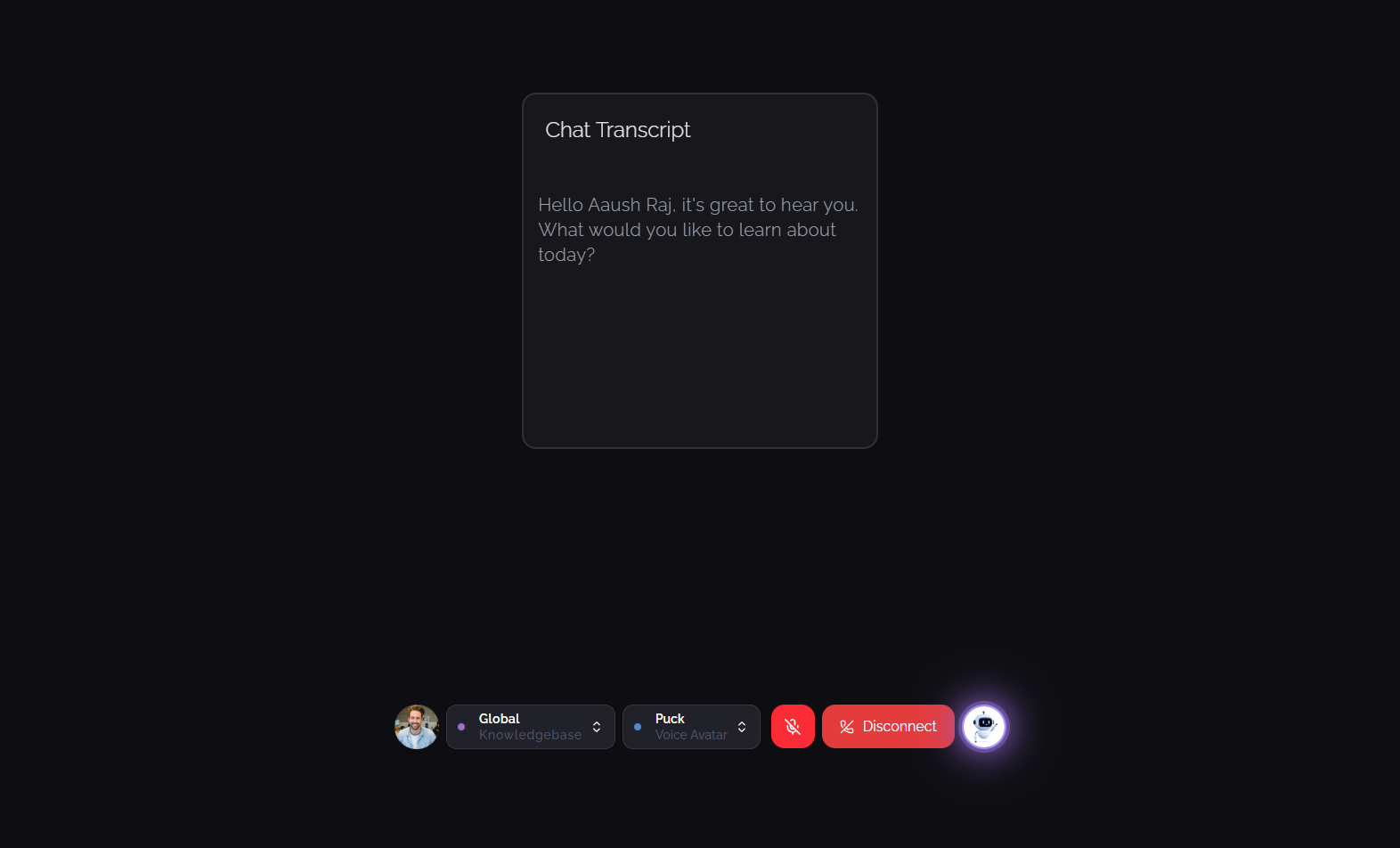 LurnyTalk product interface